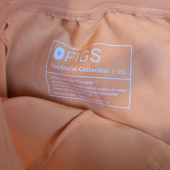 FIGS Scrub Set Women's XS Shaka Orange Catarina Top Zamora Jogger Bottom - Picture 6 of 15